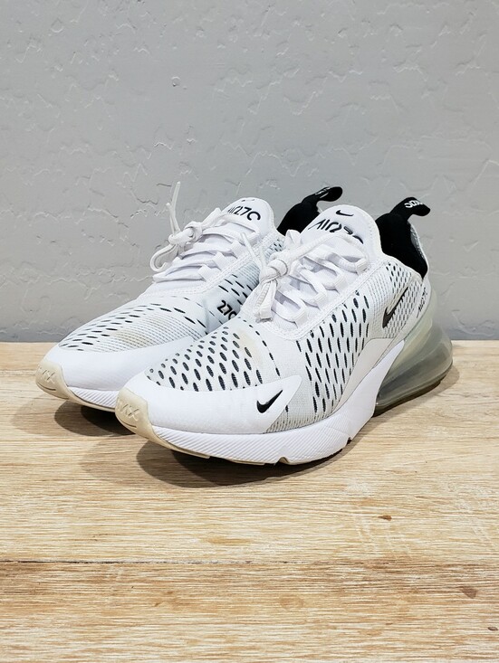Nike Shoes - NIKE Air Max 270 Women's Athleisure Sneakers (7.5) White/Black
